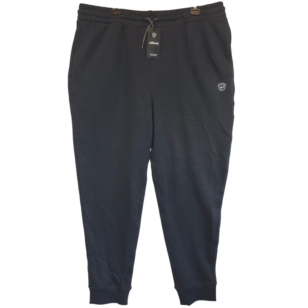 Allbirds Mens‎ R&R Sweatpant Natural Black Organic Cotton Hemp Joggers XXL NEW